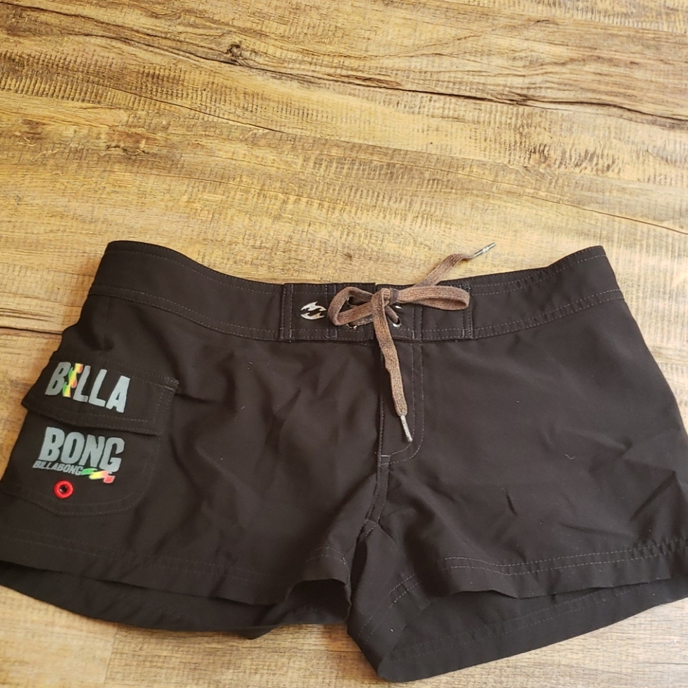Black board shorts